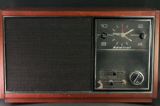 Vintage Admiral Radio Alarm Clock Model Crf - 391