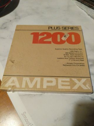 Ampex 1200 Plus Series Vintage Reel To Reel Recording Tape Factory