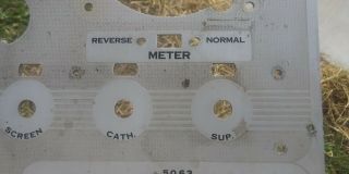 Hickok 539A Tube tester part - face plate panel 3