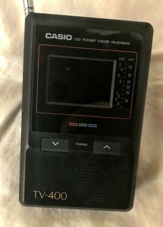 Vintage Casio 2 - Inch Lcd Pocket Color Television; Model Tv - 400