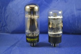 Strong Testing 7027 Audio Vacuum Tubes Tv - 7 (1) Ge (1) Sylvania