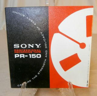 Sony Pr - 150 1/4 " X 1800 Ft Professional Recording Tape 7 " R2r - Open Box