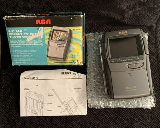 Rca Portable Lcd Color Tv Handheld 16 - 3050 Television Vintage Old Stock