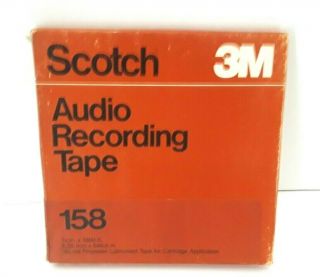Vintage Scotch 3m 158 Audio Recording Tape