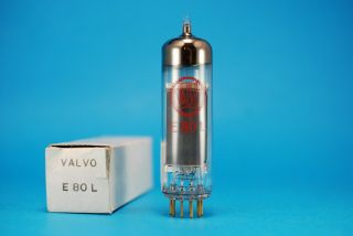 Valvo E80l Nos Nib Vacuum Pentode Power Output Tube 6227 Gold Pin