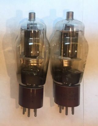 Two Rca Jan - Crc - 807 Beam Tetrode Power Tube / Vt - 100a Vacuum Tube Radio