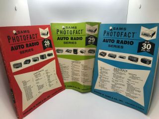 Vintage 1965 Sams Photofact Auto Radio Series Vol 28 - 33