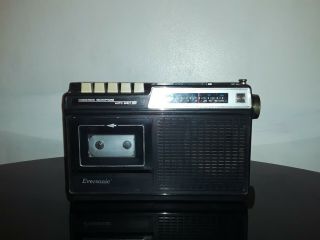 Vintage Eversonic Condenser Microphone Cassette Player / Radio