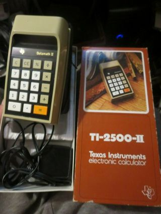 Vintage Ti Texas Instruments Ti - 2500 Datamath 2 Ii Electronic Calculator