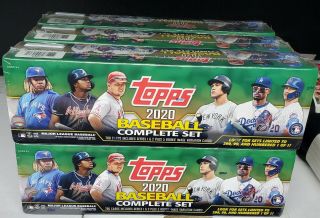 2020 Topps Series 1& 2 Factory Complete Set Green Box Full Case (6) Hot