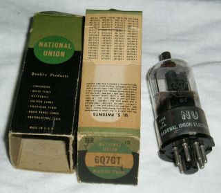 1 Nos National Union 6q7gt Tube