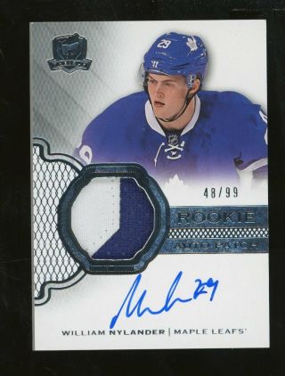2016 - 17 Ud The Cup William Nylander Rpa Rc Rookie Patch Auto 48/99