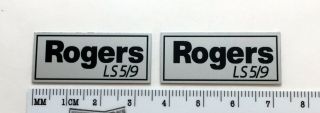 Rogers Ls 5/9 Speaker Grill Badge Logo Silver Custom Made Aluminum