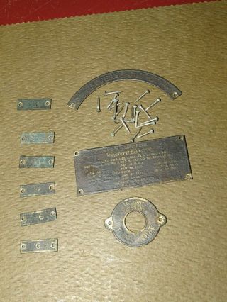 Tag,  Label Set For Western Electric Type 7a Amplifier,  For Restoration