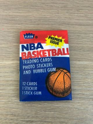1986 - 87 Fleer Basketball Wax Pack - Possible Jordan Rookie?