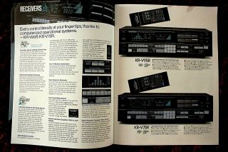 KENWOOD AUDIO COMPONENTS 25th Anniversary Brochure,  Receivers,  Amps,  Specs,  VGC 3