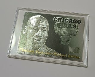 96/97 Fleer Metal Michael Jordan Platinum Portraits PSA 10? CHECK PICS. 3