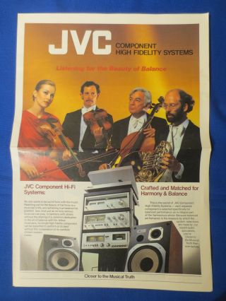 Jvc Ql - A7 Ja - S77 Sea - 50 Jr - S501 Kd - 95 Kd - 2 Brochure Newspaper The Real Thing