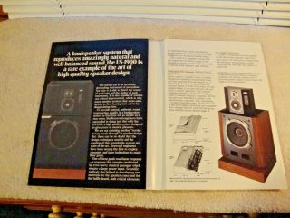 1970s Kenwood LS - 1900 170 Watt Speaker System 8 Page Brochure Pamphlet 2