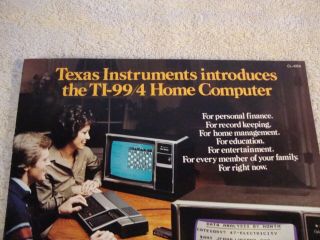 1979 Texas Instruments TI - 99/4 Home Computer 10 Page Brochure Pamphlet 2