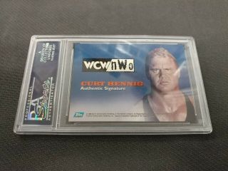 1999 Topps WCW/NWO Curt Hennig Nitro autograph auto PSA 8 2