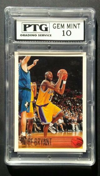 1996 Topps Basketball Rc Kobe Bryant Rookie 138 Black Mamba Gem 10