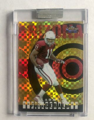 Larry Fitzgerald 2004 Topps Finest Gold Xfractor Card 100,  055/150 Rookie Nm