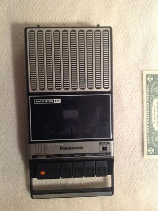 Vintage Panasonic Portable Tape Cassette Player,  Rq - 2107d Plays Well,  Adaptor