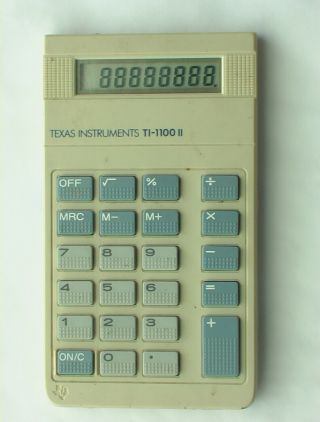 Vintage 1984 Texas Instruments Ti - 1100 Ii Calculator Handheld,  -