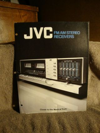 1970s Jvc Fm/am Stereo Receivers Jr - S501 Jr - S401,  7 Page Brochure Pamphlet