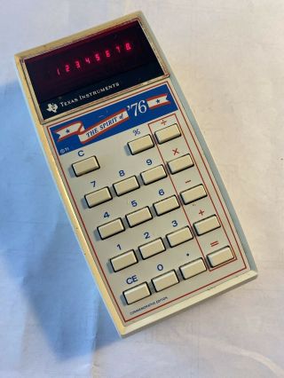 Rare - Texas Instruments Calculator Spirit Of 76 - Usa Bicentennial Edition,