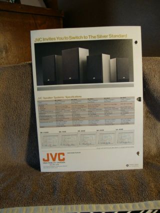 1970s JVC SK Speaker Systems 5 Page Brochure Pamphlet 3