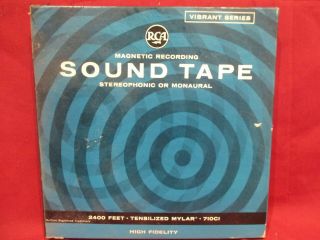 Rca Sound Tape 7 " Reel To Reel 2400 Ft