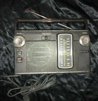 Vintage Sony Transistor Radio Tfm - 7150w & Retro 80s 90s