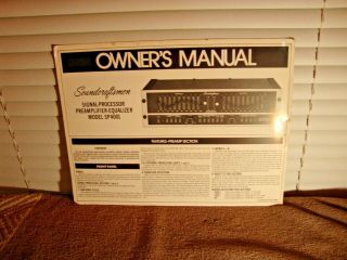 1970s Soundcraftsmen Preamp Equalizer Sp4001 Owners 4 Page Brochure Pamphlet