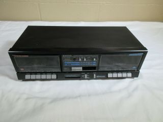 Vintage Sanyo Rd W39 Dual Cassette Deck Powers On
