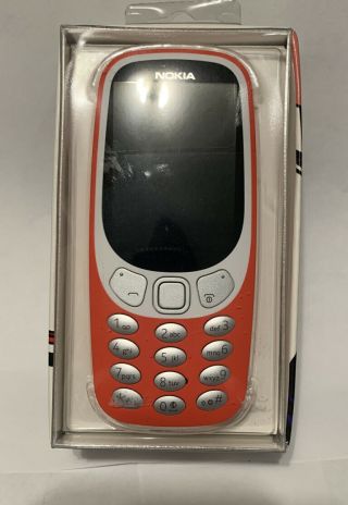 Nokia - 3310 Cell Phone  - Warm Red 3g