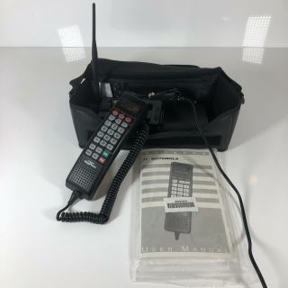 Vintage U.  S.  West Cellular Motorola Mega Phone Car/bag Phone