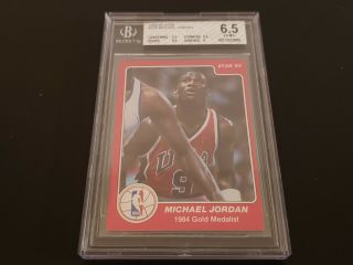 1984 - 85 Star Michael Jordan 195 Bgs 6.  5 With Two 9.  5 