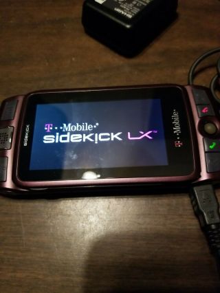 Sharp T - Mobile Sidekick Pv300,  Goodworking Order Slight Screen Scratching Rose