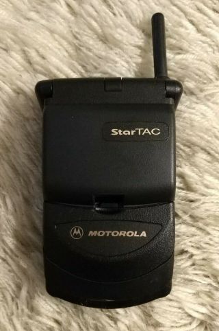 Motorola Startac - Black (sprint) Cellular Flip Phone - No Charger Read Desc
