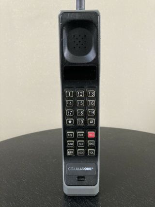 Vintage Cellular One Motorola Gray Thick Brick Mobile Cell Phone - F09LFD8438AG 2