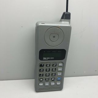 Motorola Tele Tac 200 T.  A.  C.  Cell Phone Vintage 1990’s Rare Car Gray Handset