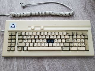Vintage Leading Edge Keyboard Rare Skcm Blue Alps Keyboard