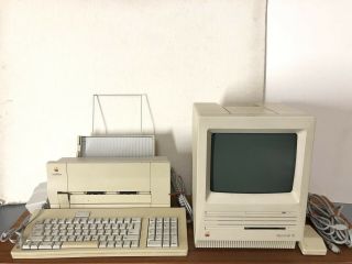 Vintage Apple Macintosh Se M5011 Mouse Keyboard Stylewriter Ii 20sc