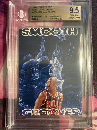 Michael Jordan 1996 - 97 Upper Deck Smooth Grooves Sg8 Bgs 9.  5 Gem