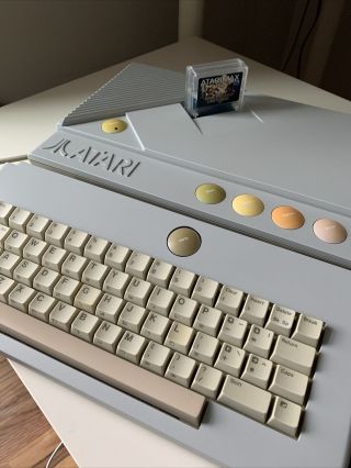 Atari Xegs System With Atarimax Cartridge,  Joysticks.  800xl Compatible