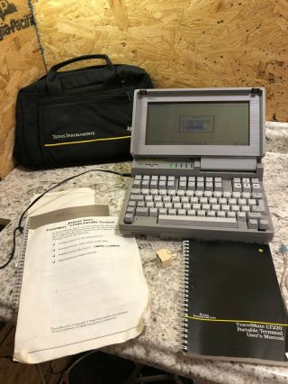 Texas Instruments Ti Travelmate Lt220 Portable Terminal Vintage Laptop Computer