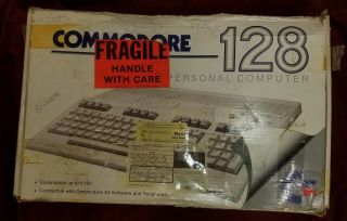 Commodore 128 Computer W/ Power Supply And Box