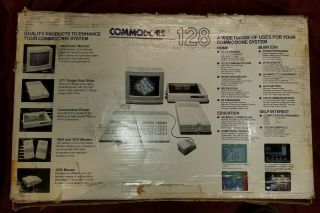 Commodore 128 Computer w/ Power Supply and Box 2